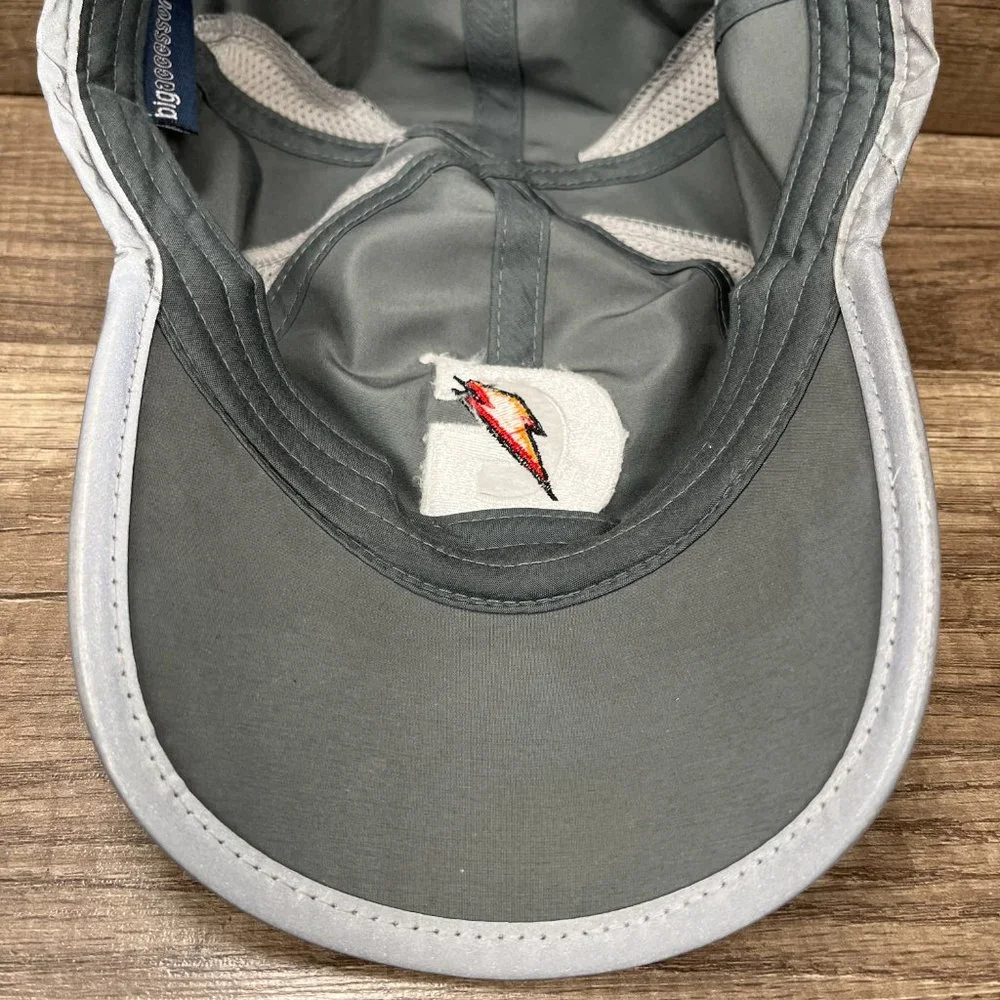 Gatorade Running Hat Big Accessories Cap Hat Gray Adjustable Hook and Loop_9